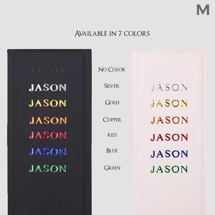 dg88- Mils Mark Your Case Custom Initial Emboss Hot Print / Stamp Ipad Cover - Myc