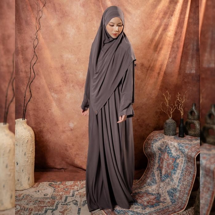 KirimCpT- Deyn Scarf - Zahra Abaya Set - Abaya Set French Khimar