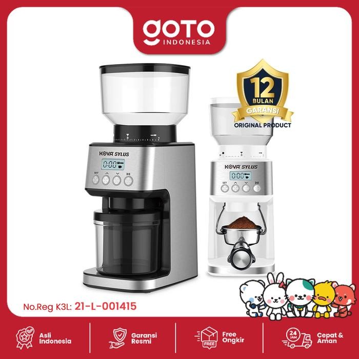 Kova Sylus Coffee Grinder Maker Digital Mesin Giling Biji Kopi Listrik