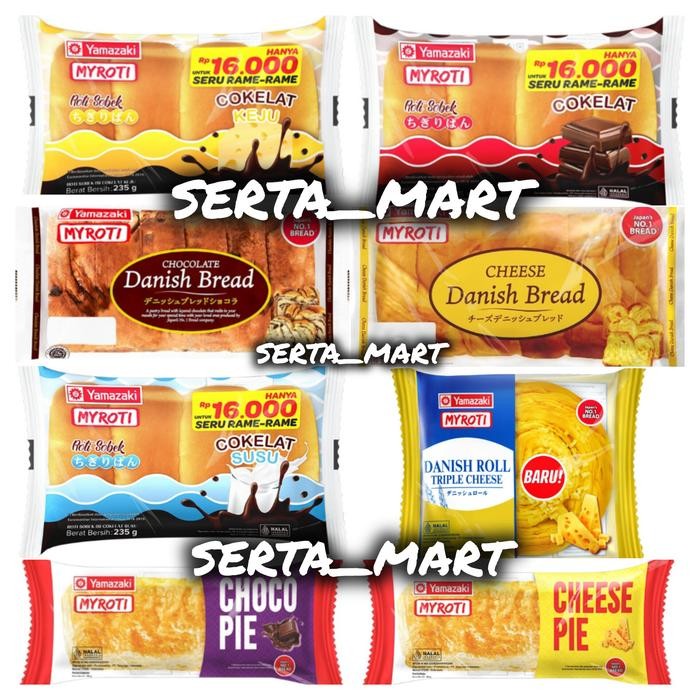 se8n- Myroti Sobek Coklat 235Gr / My Roti Danish Keju 200Gr / Myroti Chesse Pie 60Gr