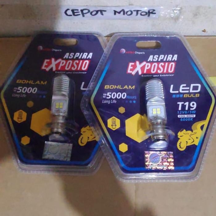 dfue- Bohlam Motor Led Depan Universal Aspira T19