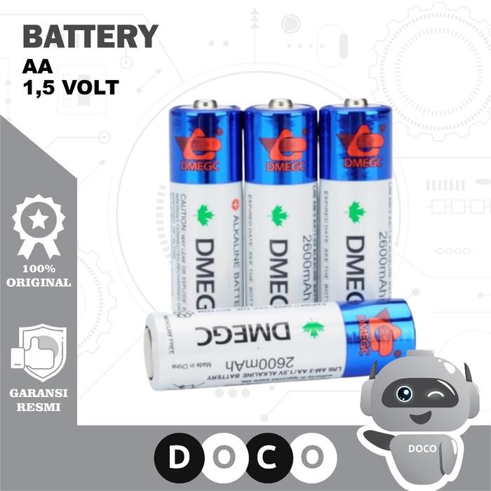 fd26- [1 Pack] Batree Baterai Aa Alkaline Battery Dmegc Tensi Digital Omron 2600Mah Baterry