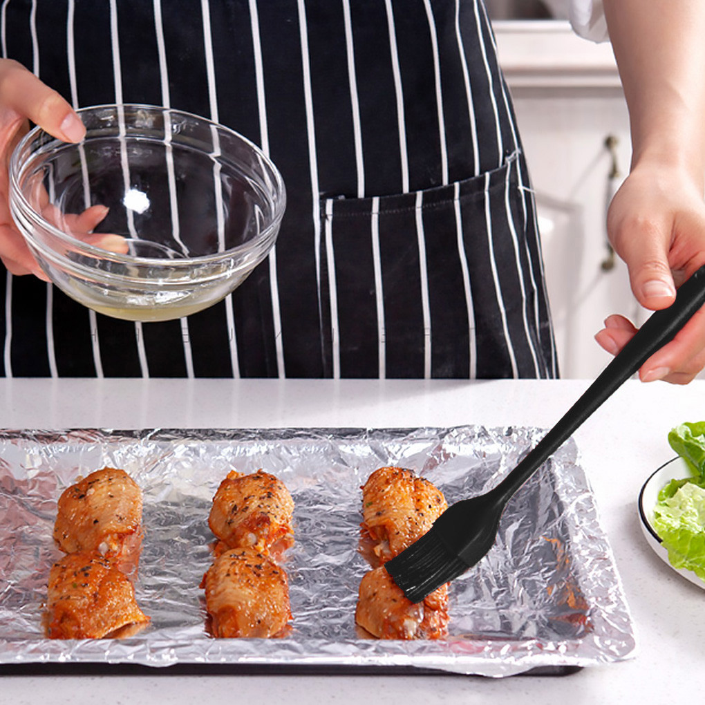 5pcs Kitchen Ware Set Silicone Scraper Oil Brush Egg Whisk Spatula Cooking Utensil Multipurpose Kitc