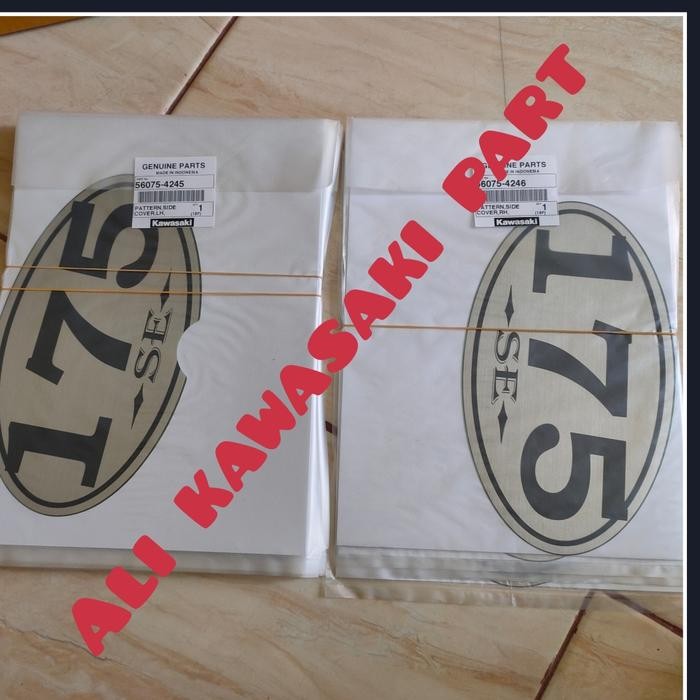 Stiker Striping Decal Emblem Bok Aki Accu W175 W 175 Original