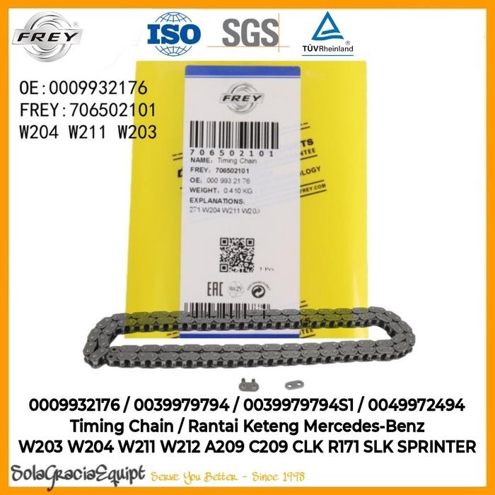 Ready Timing Chain / Rantai Keteng Mercedes W203 W204 W211 SLK - 0009932176