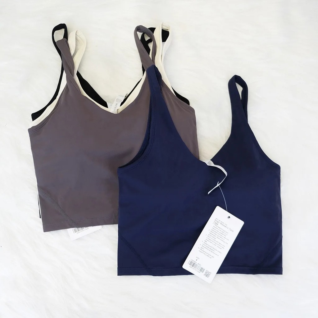 Women'S V-Shaped Yoga Sports Bra Al*Gn Fitness Slow Running Back Beauty Base Layer Summer Bra With