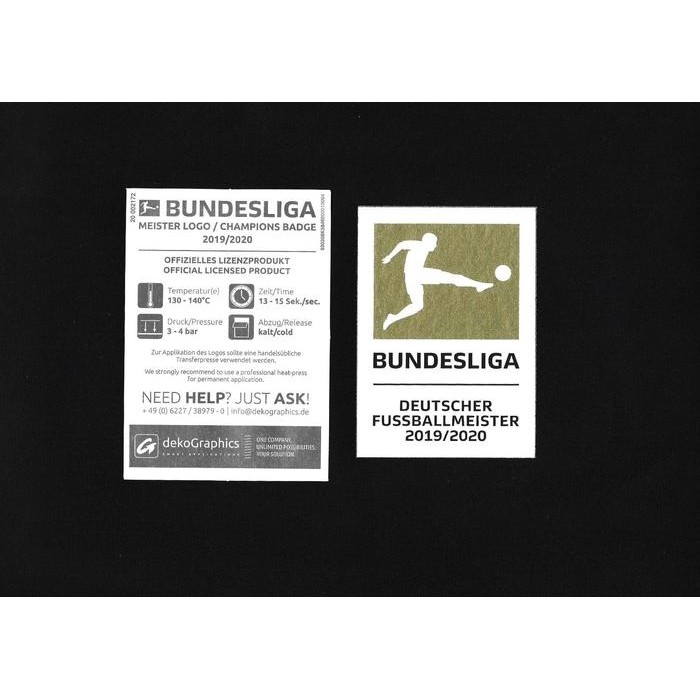 ASLI Patch Bundesliga Winners 19 - 20. Patch for Jersey. READY STOCK
