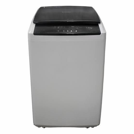 Mesin cuci top loading otomatis 7 kg SHARP ES-G876P-GY