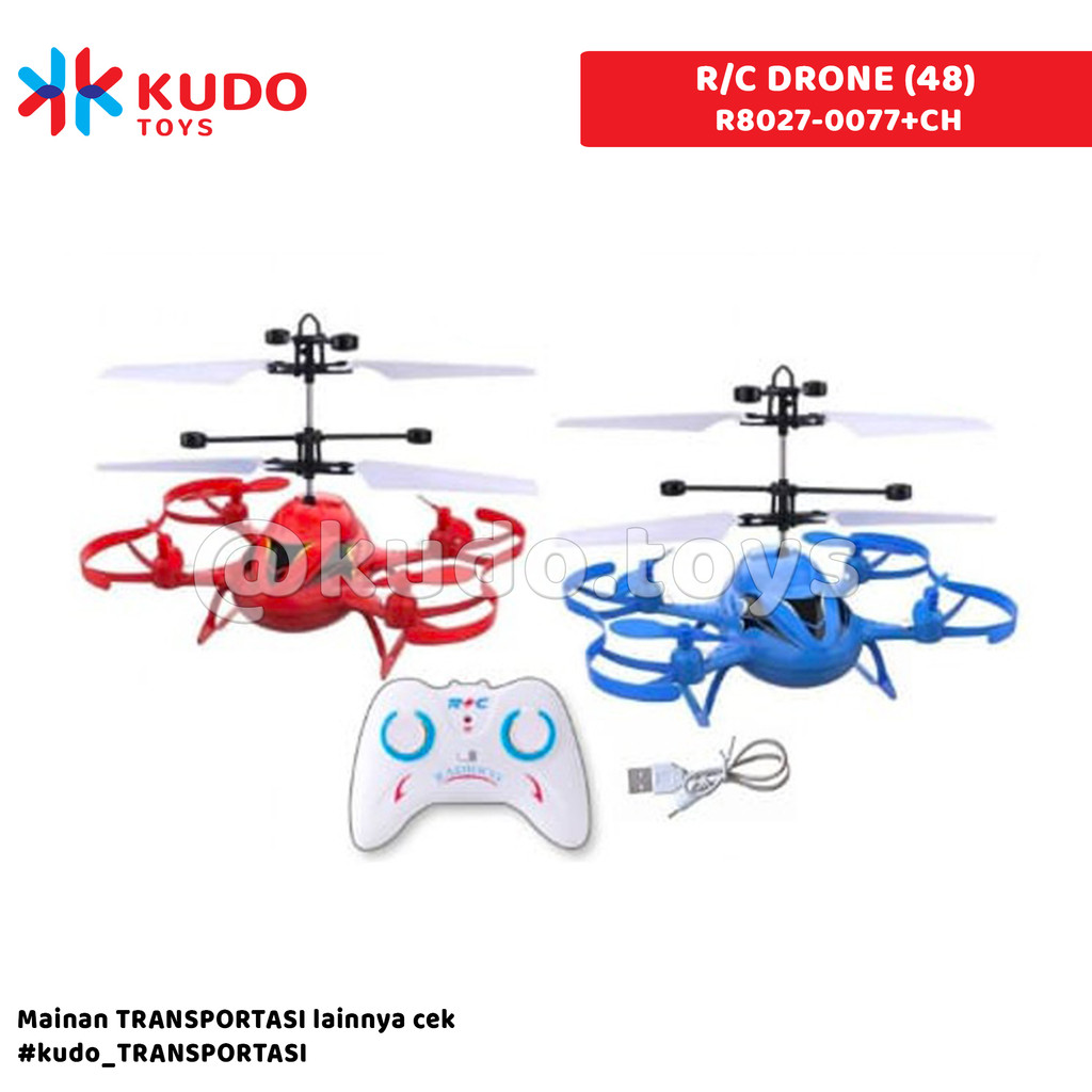 Kudo Toys - Mainan Anak R/C DRONE (48) R8027-0077+CH