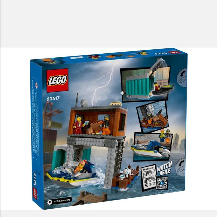 Lego City 60417 Police Speedboat And Crooks' Hideout