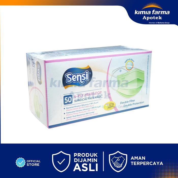 SENSI MASKER 4-PLY HEADLOOP DUS ISI 50 PCS / MASKER / KIMIA FARMA
