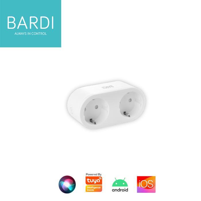 BARDI DUAL SMART PLUG WIFI WIRELESS COLOKAN - IOT SMART HOME DUAL PLUG