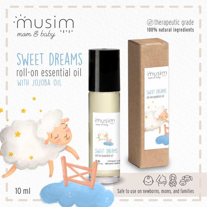 Baby Roll-On Essential Oil Sweet Dreams Deep Sleep Aid 10Ml - Musim Terjamin