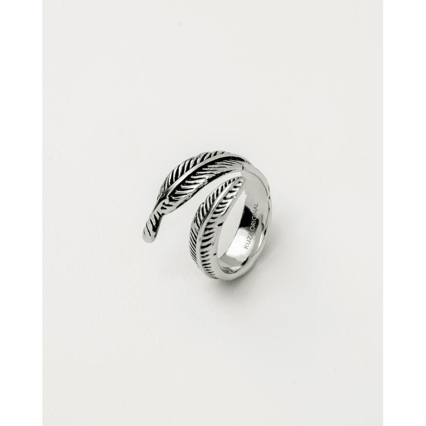 Kuze Cincin 316L Stainless Steel Anti Karat Hypoallergenic Simple Minimalis - Javier Ring - Silver, 