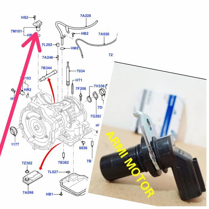 Ready Input Speed Sensor Ford Fiesta 1.4Cc Sensor Speed Trend Matik Genuine Ford Iss Sensor