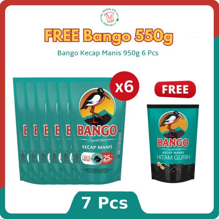 [VOBI BOOTCAMP] BANGO KECAP MANIS 950 ISI 6 FREE BANGO 550ML