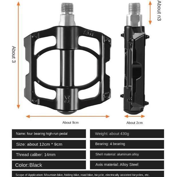 Pedal Bearing Sepeda Gunung Mtb Lipat / Pedal Sepeda Mtb / Pedal Sepeda Anti Slip / Pedal Bearing