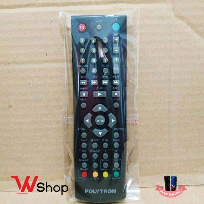 Remot Dvd Player Usb Bluetooth Polytron Original Diskon Sell