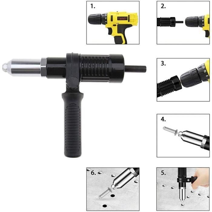 NEW!! Tang Ripet Bor Listrik Adapter Tang Rivet Adaptor Rivet Gun