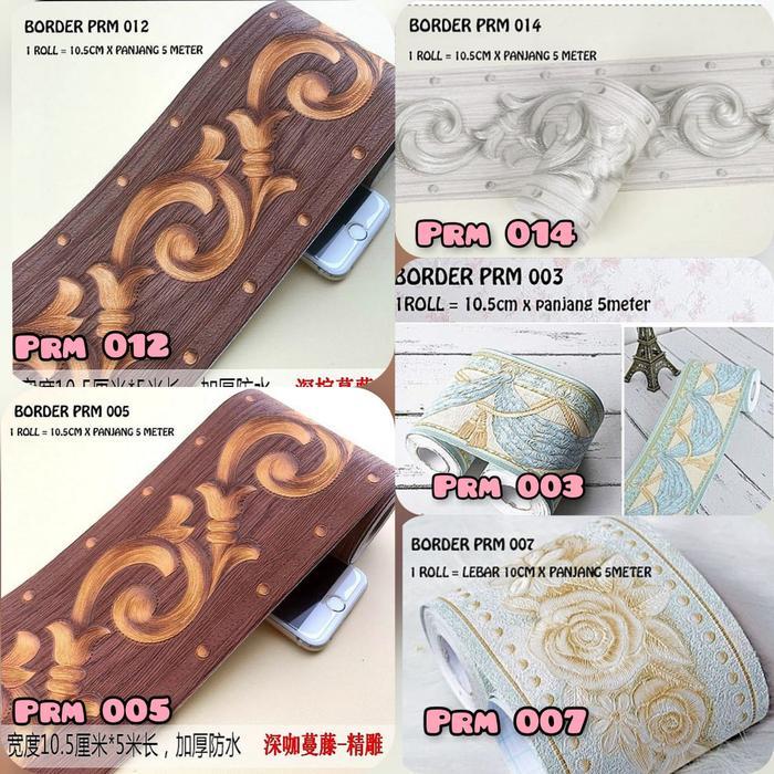 Promo Wallpaper Dinding Tembok Wallborder Sticker Kamar Mandi Pintu Prm Lis Terlaris