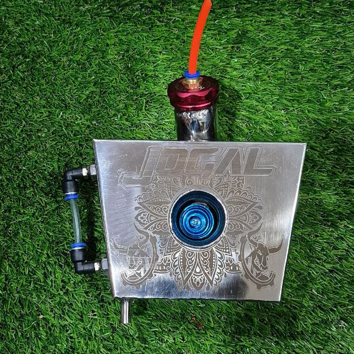 Tangki Bensin Racing Stainless Steel untuk Mesin Semprot Hama 2 Tak