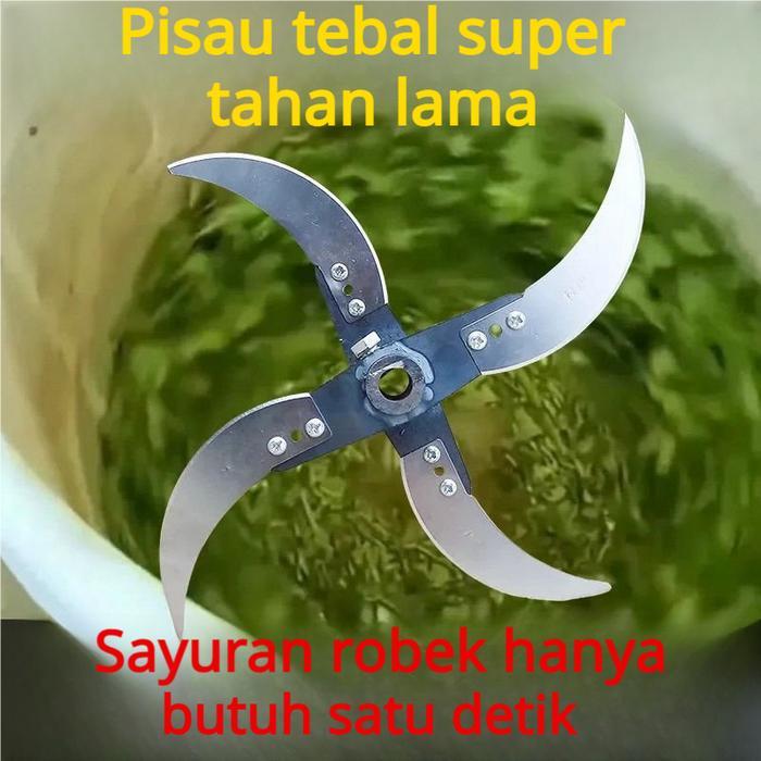 Terbaru Mesin Cacah Rumput Sayuran Multifungsi: Untuk Dinamo & Stick Bor (Bor Listrik Modifikasi),