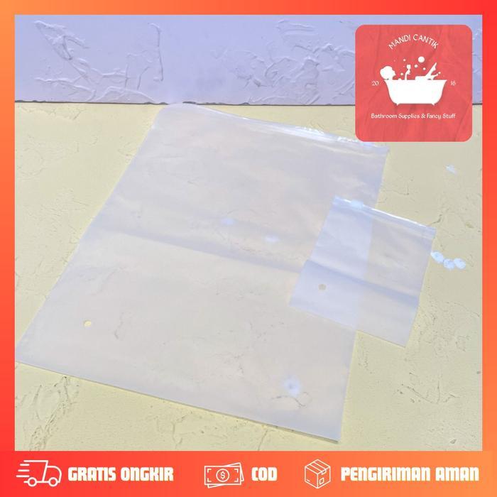 10 PCS Zip Lock DOFF Transparan Kecil Sedang Besar / Plastik Zipper Lock / Zip Bag Transparan /
