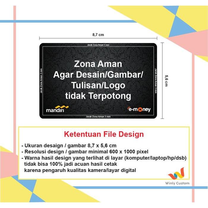 E-Money Etoll Id Card Telkom Mandiri Emoney New Bumn - 2 Sisi