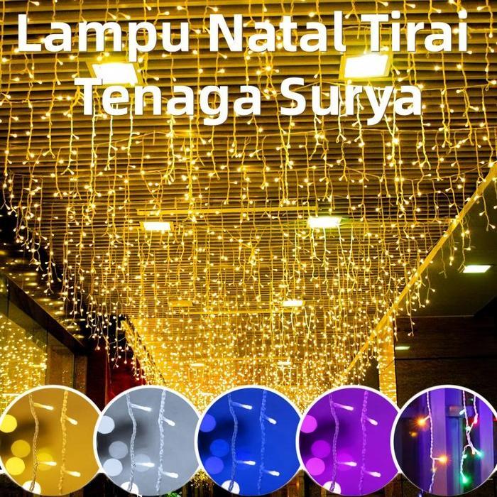ready Kelap Kelip Lampu Hias Tirai Outdoor Waterproof Lampu Hias Lampu Ramadhan Lampu Kelap Kelip