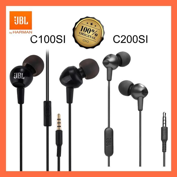 TERLARIS JBL C100Si C200Si Headset Original In Earphone Hand Headphones