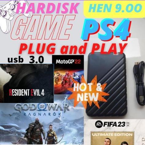 Hardisk Eksternal 500Gb Ps4 Playstation Hen 9.00 Full Game Bisa Reques Terbaru