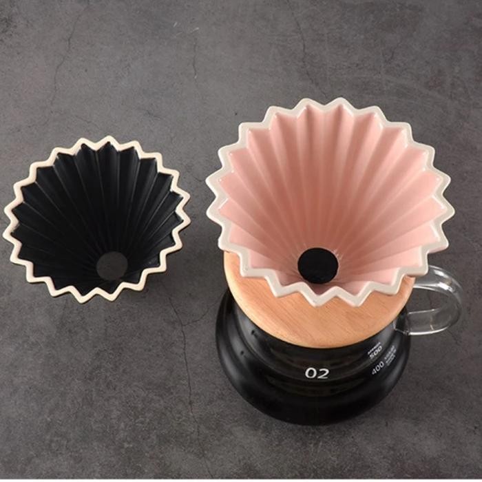 

FILTER PENYARING KOPI V60 COFFEE DRIPPER CERAMIC 1-2 CUP