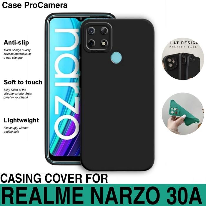 CASE REALME NARZO 30A CASING COVER REALME NARZO 30A HITAM