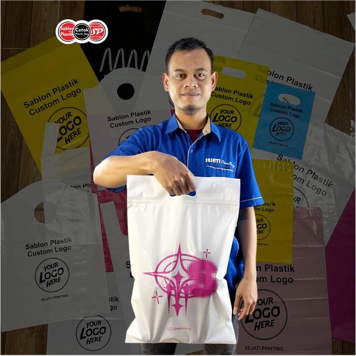 (ISI 100 PCS) SABLON PLASTIK ZIPLOCK UNTUK LAUDRY SEPATU / SHOES LAUNDRY - SEJATIPRINTING