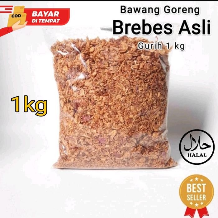 

TERLARIS Bawang Goreng 1 Kg [ B ] Termurah Brambang Brebes Campuran Berkualitas -Bahan Masakan bumbu