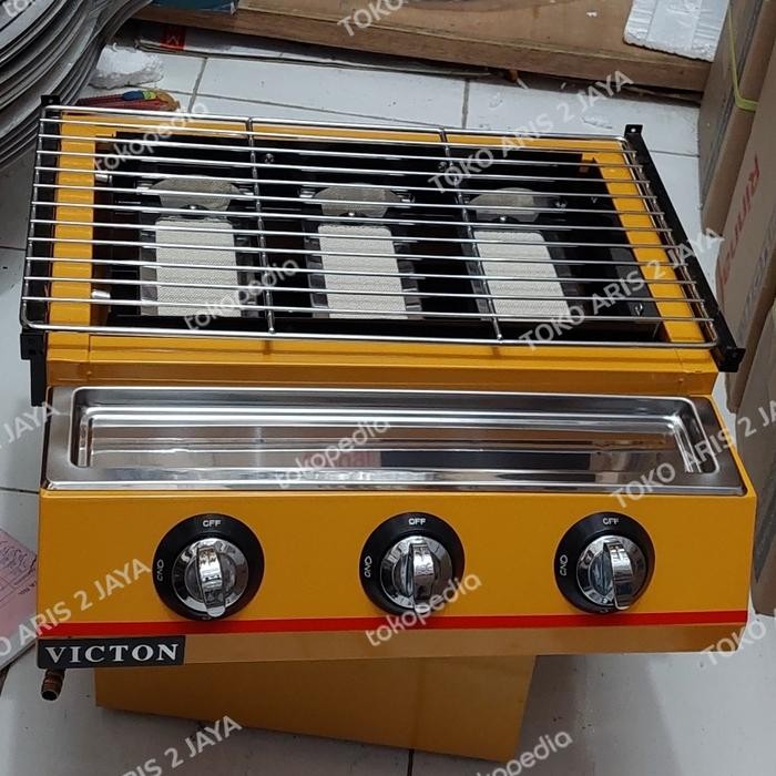 Terlaris! Bakaran Sosis Panggangan Ikan Bakar Kompor Panggang 3 Tungku