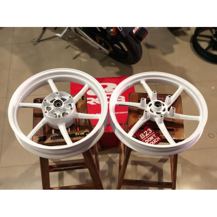 velg rims 17 rcb racingboy ninja rr r krr racing wheel Putih Glossy