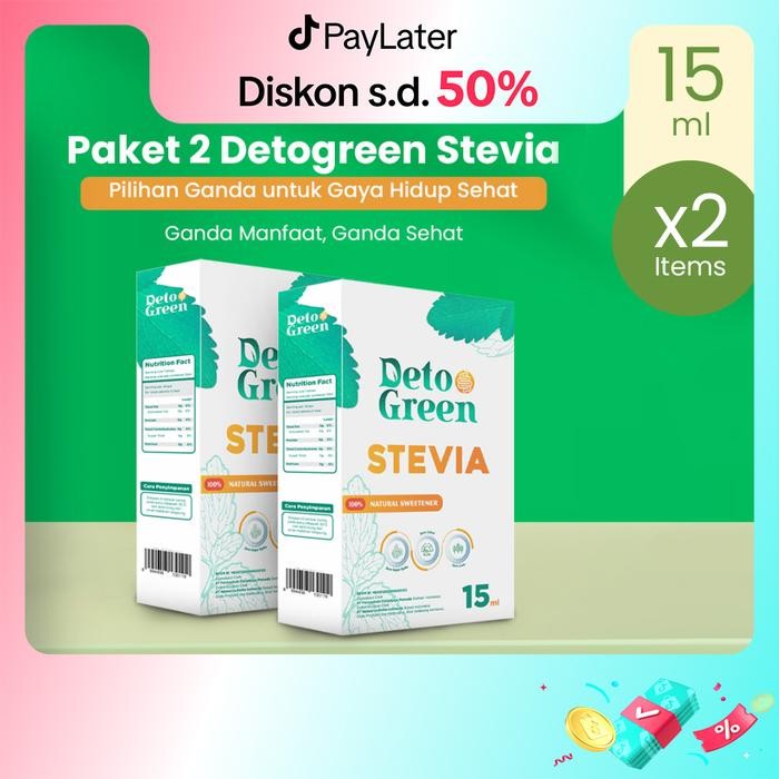 

Pilihan- [Gmv] Detogreen Stevia Paket Hemat 2 Pcs Pengganti Gula/Sugar Manis Bisa Untuk Food