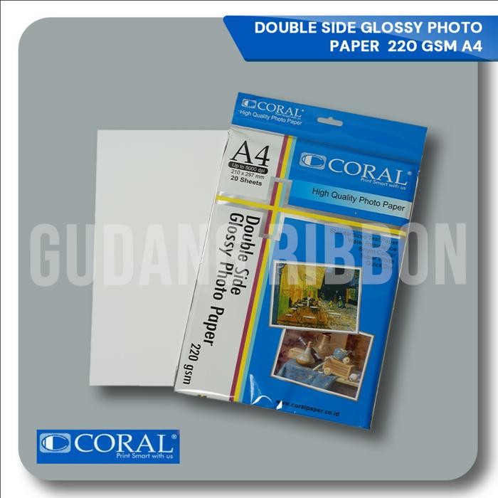 

Pilihan- Kertas Coral Glossy Double Side 220/A4