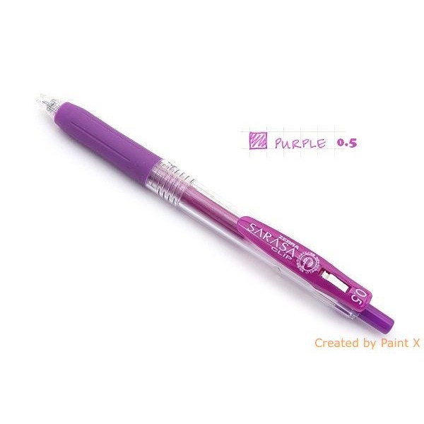 

ATK0275SR JJ15PU PURPLE 0.5 Pen Zebra Sarasa Clip Gel Ink polpen Ungu
