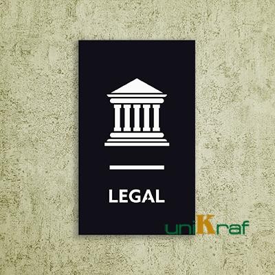 

PAPAN SIGN AKRILIK RUANG KANTOR LEGAL - ACRYLIC OFFICE ROOM SIGN BOARD