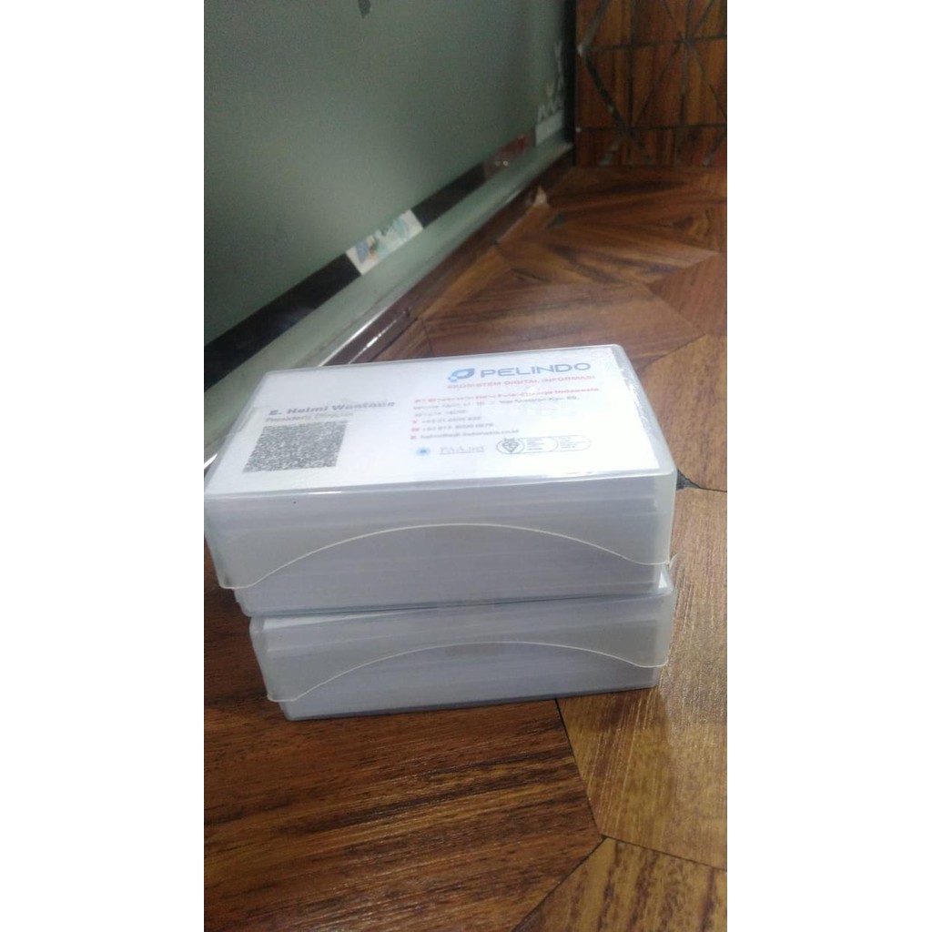 KARTU NAMA 2 SISI LAMINATING