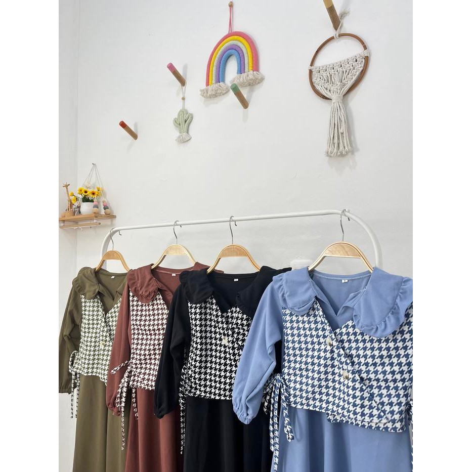 muna GAMIS SILVIA ROMPI ANAK SMLXL BABY.CLOTH UNTUK UMUR 3-14 TAHUN baju muslim panjang printing