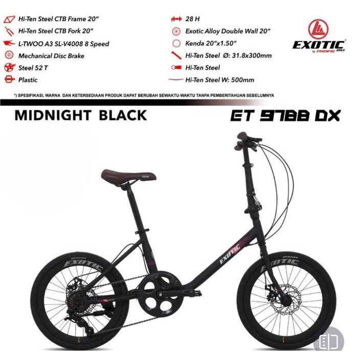 Sepeda NIVELO NION 20" EXOTIC 7 Speed