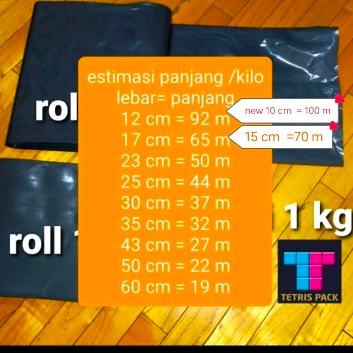 Pilihan- Plastik Roll Packing Hitam