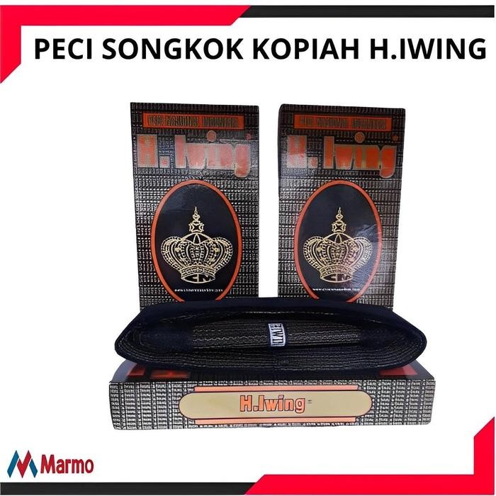 PECI SONGKOK KOPIAH HITAM H.IWING - Tinggi 9 cm