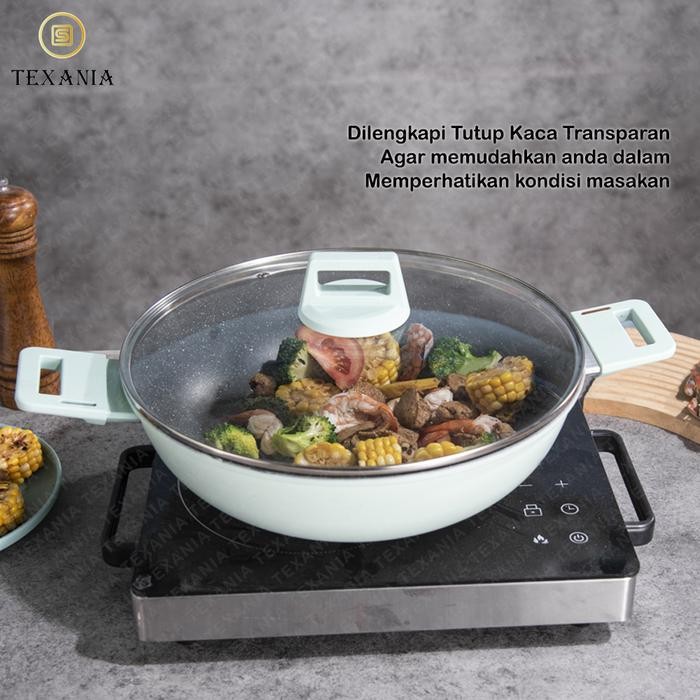 [Exclusive Mami Louise] Texania Panci Kukus Serbaguna Bisa Jadi Wajan Dan Kukusan - Bahan Wajan