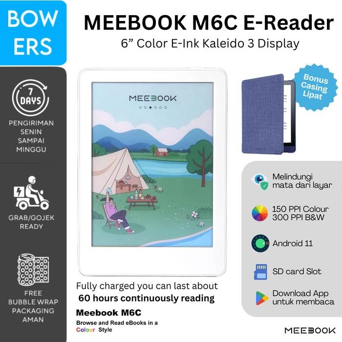 Pilihan- Meebook M6C E-Ink Reader 150Ppi Color Tablet Reader E-Book Kindle Boox Kobo
