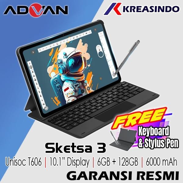 Pilihan- Advan Tablet Sketsa2 / Sketsa 2 10 Inch 4/64 Ram 4Gb Rom 64Gb Resmi