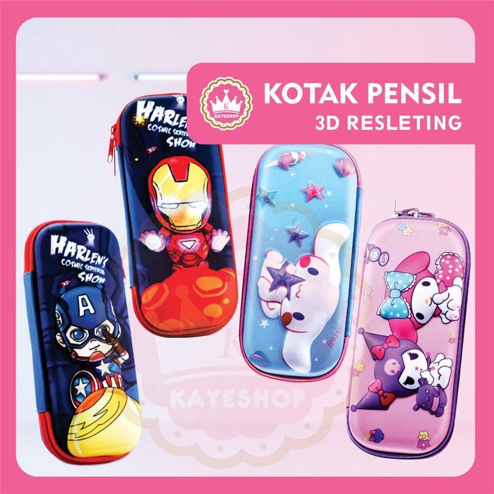 

OJ Kotak Pensil 3D Karakter Timbul Bahan EVA Anti Air Tempat Pensil Anak Sekolah